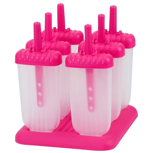 6Pcs Popsicle Molds Reusable Ice Cream DIY Ice Pop Maker Ice Bar Maker